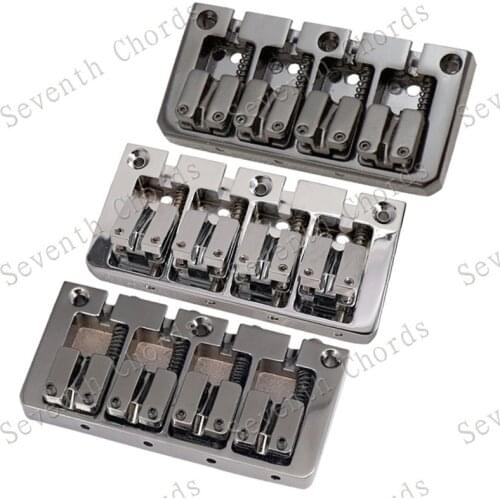A set of 4 strings bass guitar Bridge guitar parts black Musical instrument guitar accessories three colors can ba choosed