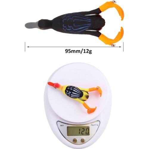 Newly Double Propeller Duckling Soft Bionic Bait Floating Rotating Fishing Lure Fishing Supplies BN99