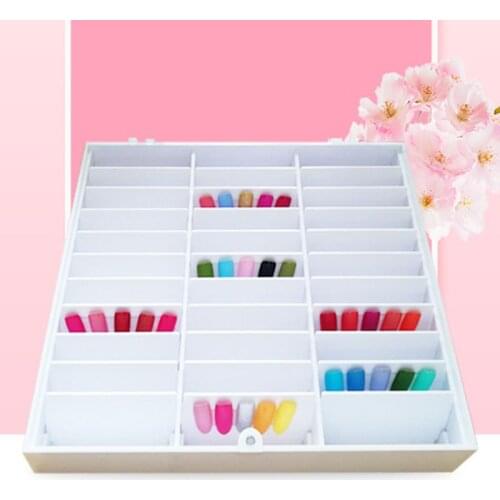 Fake Nail Tips Storage Box 30 Compartments Nails Art Decoration Container Display Case