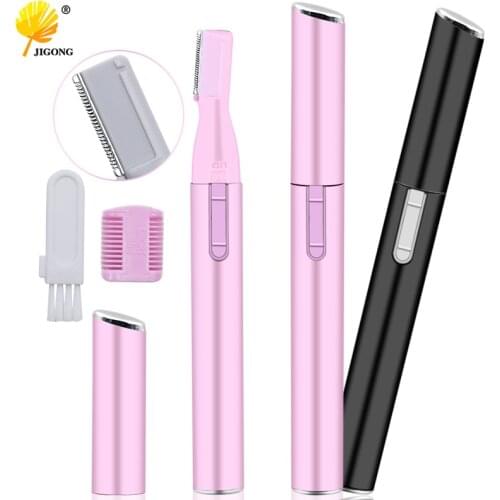 Electric Face Eyebrow Scissors Hair Trimmer Mini Portable Women Body Shaver Remover Blade Razor Epilator