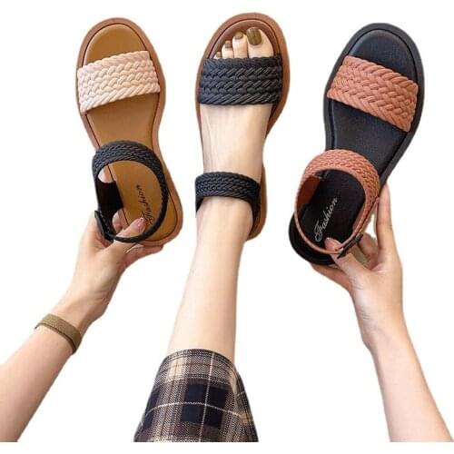 Summer Sandals New 2021 Sandals Shoes Women Bow Summer Sandals Slipper Indoor Outdoor Flip-flops Beach Shoes Female Slipper