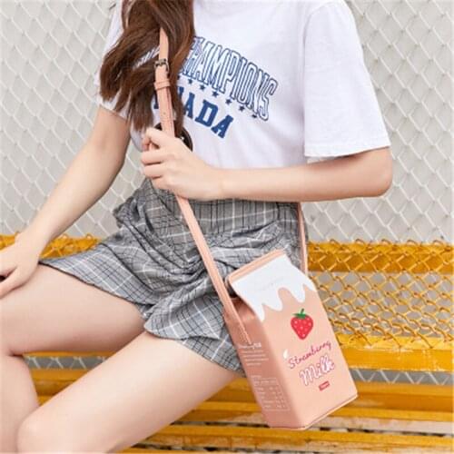 Cartoon Printing Shoulder Bags 2020 New Fashion Printed Fruit PU Leather Small Satchel Cute Girl Womens Bag Purses And Handbags