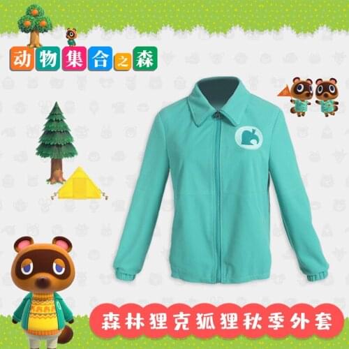 Animal Crossing New Horizons Happy Home Designer Cosplay Hoodie Costume Leaf Printed Hoodies Tops