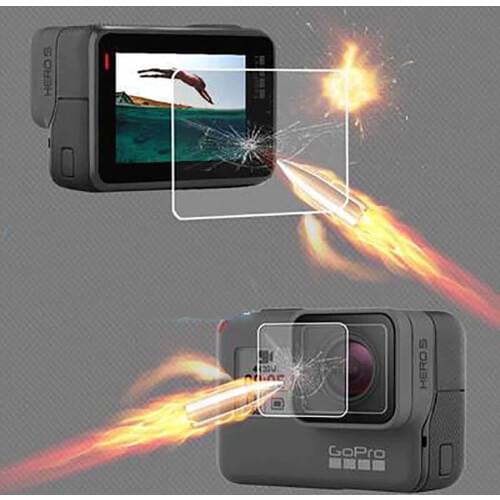 Tempered Film for Gopro Hero 7 6 5 Accessories Protector Tempered Screen for Go Pro Hero 7 6 5 Black Action Camera