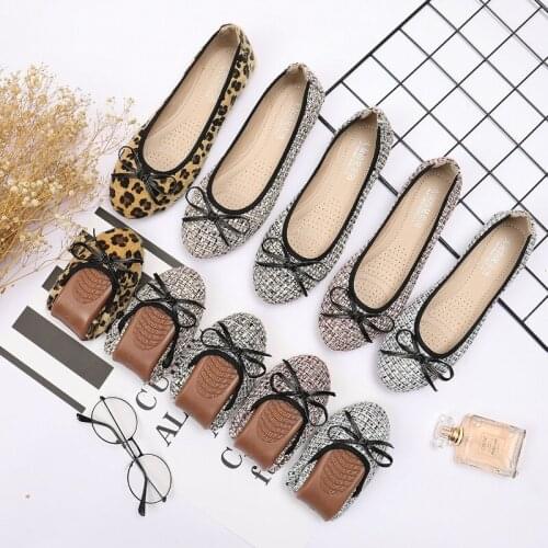 Brand Single Shoes Female Egg Roll Shoes 2021 Spring New Fashion Casual Flat Shoes Soft Sole Comfortable Ballet Shoes Plus Size