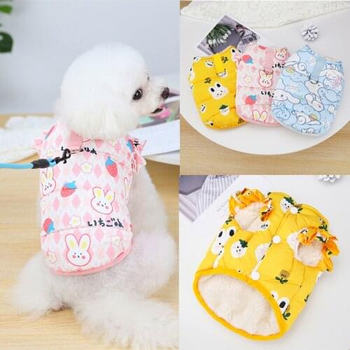 Winter Warm Puppy Dog Jacket Sweet Pet Clothes for Small Dogs Pets Clothing Yorkshire Pomeranian Coat mascotas ubranka dla psa