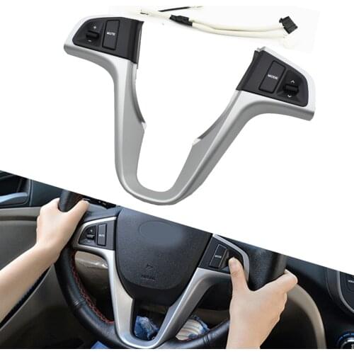 1pc For H yundai VERNA SOLARIS Multi-function Steering Wheel Audio Control Buttons No backlight