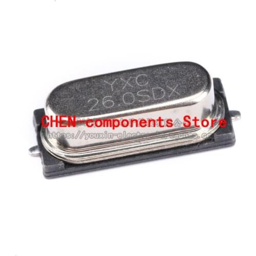 10pcs SMD passive crystal oscillator/HC-49SMD 26MHz 20ppm 20PF X49SM26MSD2SC