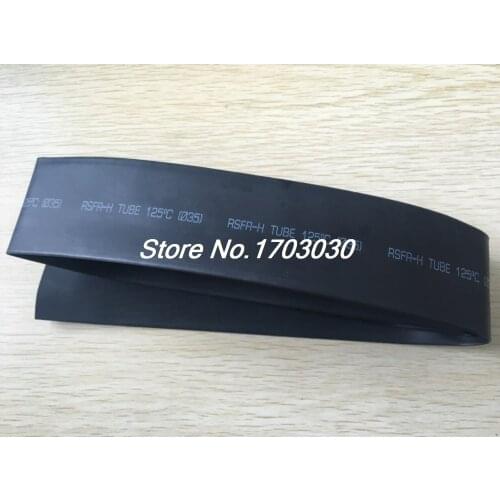 35mm Dia 1 Meters Black Polyolefin Heat Shrinking Shrinkable Tubing Tubes