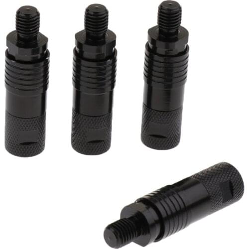4 Pieces Aluminum Alloy Quick Release Adapter Connector Carp Fishing Rod Bite Alarm Rod Holder Connector Carp Fishing Accessory