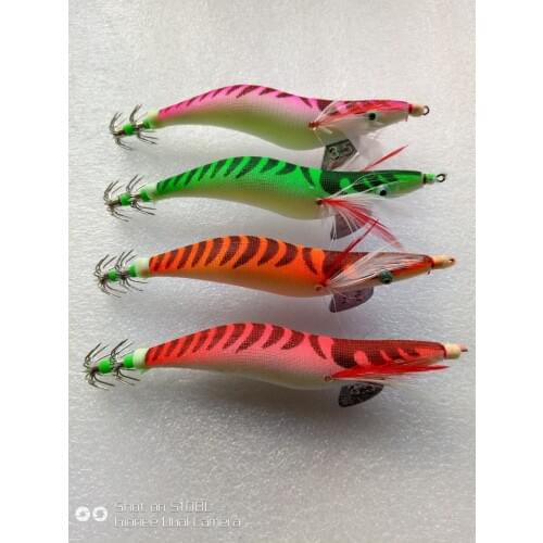 50pcs squid jig clothes warpped fishing lure3.5# fishing lure ,squid lure,fishingbait (many colors mixed )