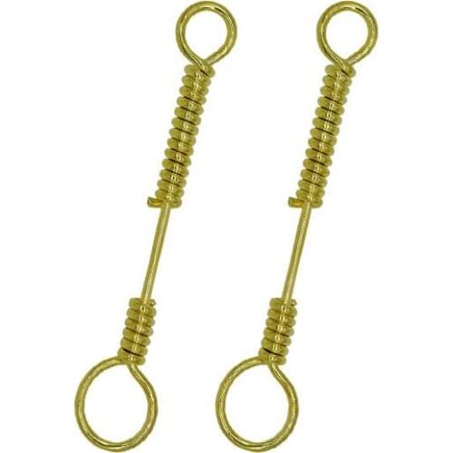 50PCS/Lot Fishing Bait Explosion Hooks Horn Stainless Steel Fishing Spring Accessories wire Fishing Accessories wholesale