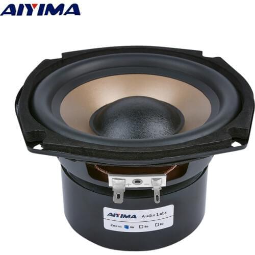 AIYIMA 1Pc 5.25 Inch Subwoofer Speakers 4 8 Ohm 100W Hifi bass Audio Music Woofer Bookshelves Home Theater Loudspeaker