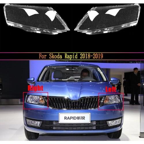 Car Headlamp Lens For Skoda Rapid 2018 2019 Car Auto Shell Cover