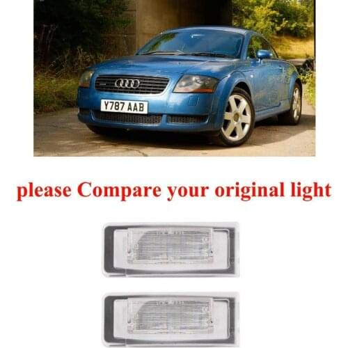Car Accessories Special Car License Plate Lamp For Audi TT MK1 8N Roadster 8N9 Coupe 8N3 99-06 car products canbus error free