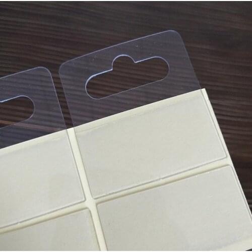 Free shipping hang tab 50x46mm with eurohole, 100pcs/lot plastic hang tab