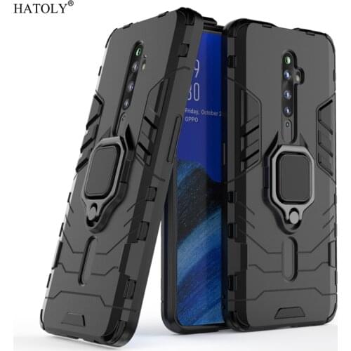 For OPPO Reno2 Z Case Cover For Reno 2Z Protective Case Finger Ring Armor Back Shell Coque Hard Phone Case For OPPO Reno 2 Z