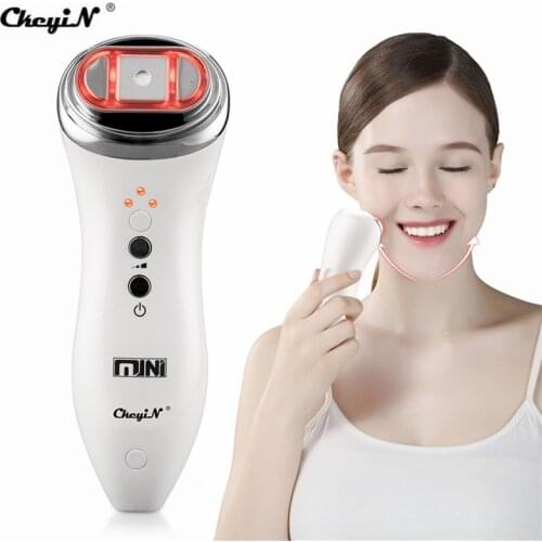 CkeyiN HIFU Ultrasound Vibration Face Skin Tightening Portable RF Face Lifting Anti-aging Facial Toning Wrinkles Removing Device