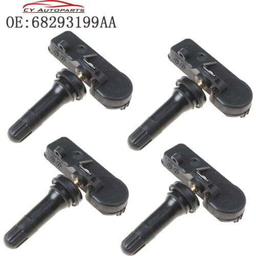 4PCS Tire Pressure Sensor TPMS Sensor For Dodge 2019-2020 RAM 1500 TRUCKS 433MHZ 68293199AA