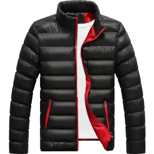 2021 New Winter Jacket Mens Coat Windbreak Warm Cardigan Stand Collar Plus size Down Coat Work Streetwear 4XL