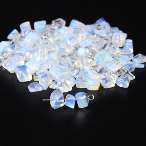 Healing Balance Raw Nugget Stone Natural Opal Moonstone Chips Beads For Women Bracelets Nacklace Drop Earring 5-8mm 15.5" Strand