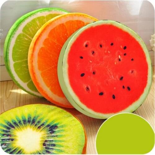 30/40cm 3D Print Summer Fruit Office Chair Back Cushion Comfortable Sofa Throw Pillow Creative Gifts Home Decor