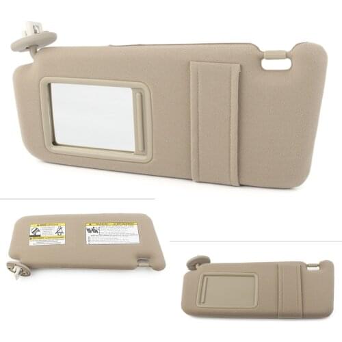 Car Left Driver Sun Visor with mirror For Toyota Venza 2009 2010 2011 2012 2013 2014 2015 2016 w/ Sunroof Model 74310-0T022-A1