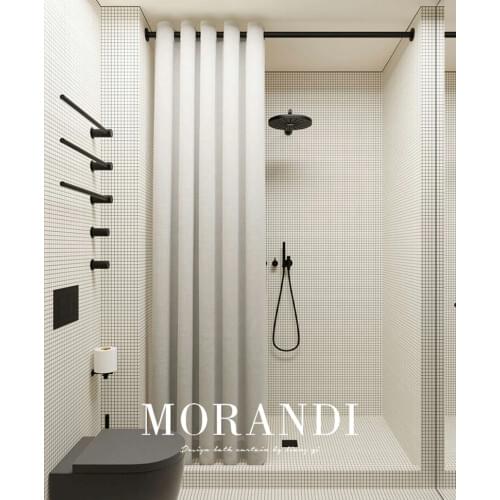 LIANGQI Roman Hole Shower Curtain Waterproof Anti-mold material Thicken Tarpaulin Bathroom Decor Partition Tools Home accessorie