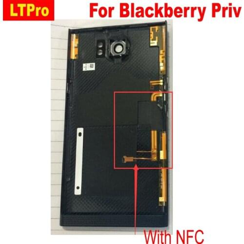 LTPro TOP Quality For BlackBerry Priv Back Battery Cover Door Housing Case With Rear Camera Lens Replacement Parts