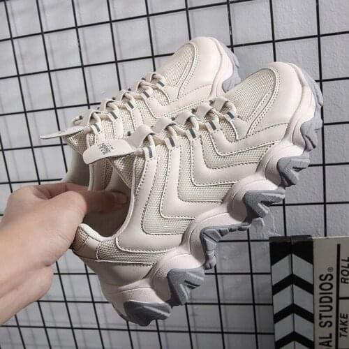 2021 New Super Fire Sports Style Mens Single Shoes High Net Red Big Wave Bottom Daddy Shoes Spring and Autumn Tide Shoes