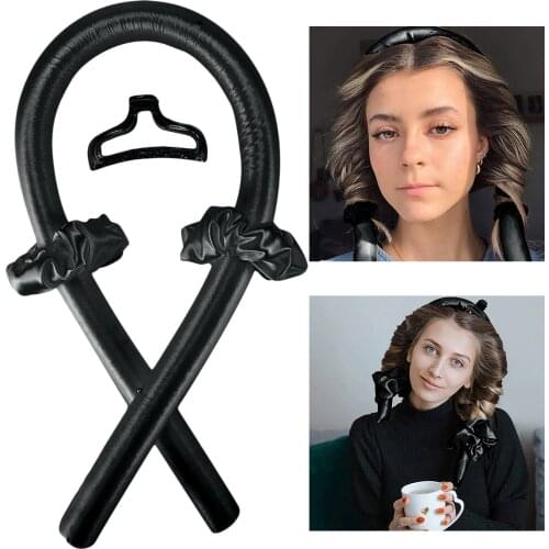 Sleeping Heatless Curling Rod Headband Lazy Curler Set Women Soft Wave Tools No Heat Curls Ribbon Hair Rollers Curling Rod