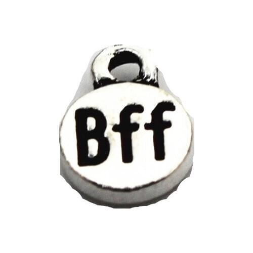 New 50pcs/lot Silver Bff dangle charms sports lobster clasp charms for bracele/pendant hanging charms jewelry accessory