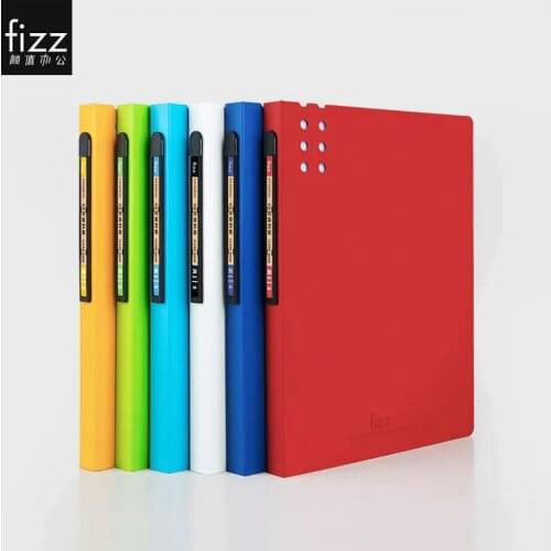 Original Fizz A4 Book File Folder Paper Clip 30/20 Page Stereoscopic Information Data Booklet Three-dimensional Anti Static