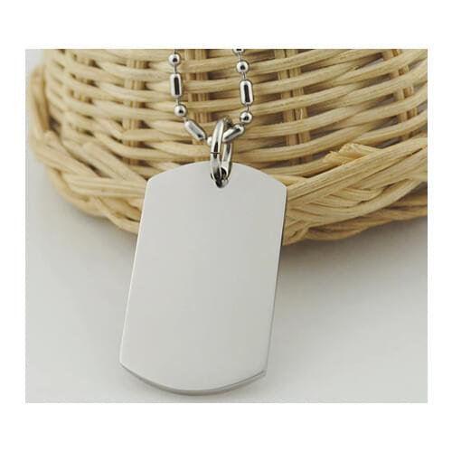 GOKADIMA Stainless Steel Pendant Necklace Dog Tag,Wholesale bijioux, WJP03