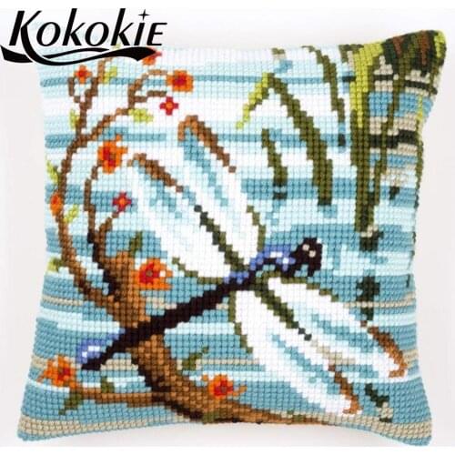 Handmade 3d embroidered mat sets diy cushions embroidery yarn pillowcase cross stitch pillow kits embroider needlework kits