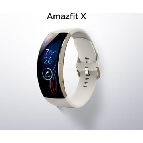 Xiaomi Mijia Amazfit X Smartwatch Sleep Monitoring Curved Screen Titanium Body 5ATM Water Resistant For Smart Multi Sports Modes