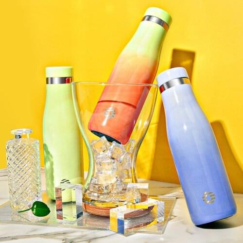 Thermochromic Water Bottle,18/10 Stainless Steel Vacuum Flask,Sport Bottle Thermos Cup Mug,Keep Cold & Hot,BPA Free