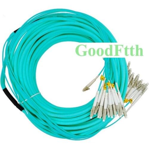 Fiber Patch Cord Jumper LC-LC Multimode OM3 Trunk Breakout 2.0mm 12 Cores GoodFtth 30-100m