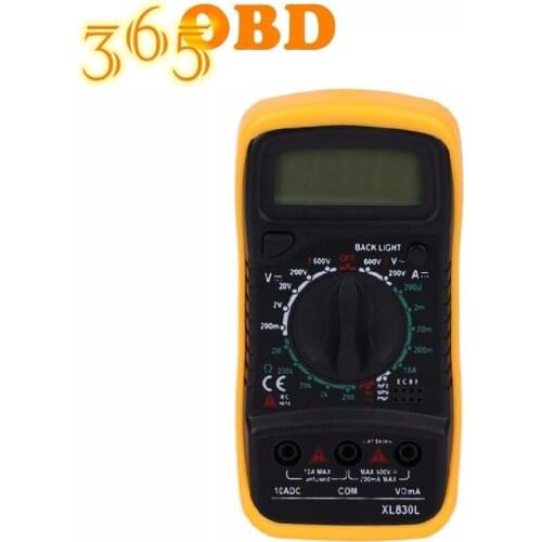 High Quality XL830L Support for Multi-function with Yellow Digital Multimeter AC DC Voltmeter Ohmmeter Voltmeter