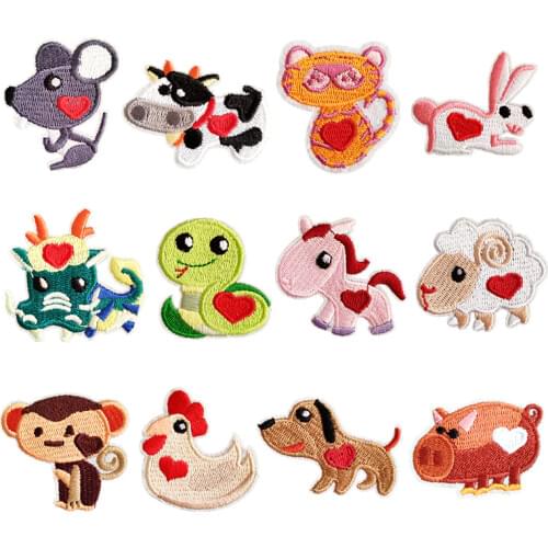 Customized Wholesale Clothes Pants Denim Decoration Fixing Patch Applique Animal Pattern Children Patch