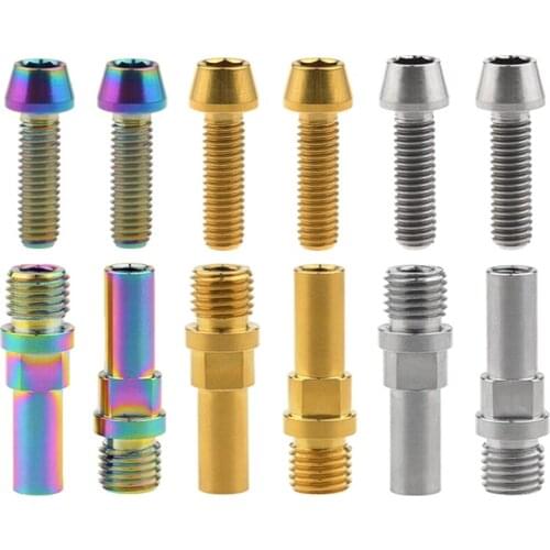Xingxi 1 Kits Titanium Bolts M10x1.25mm and M6x16mm Bike Repair Replace Brake Post V-Brake Stud Screws