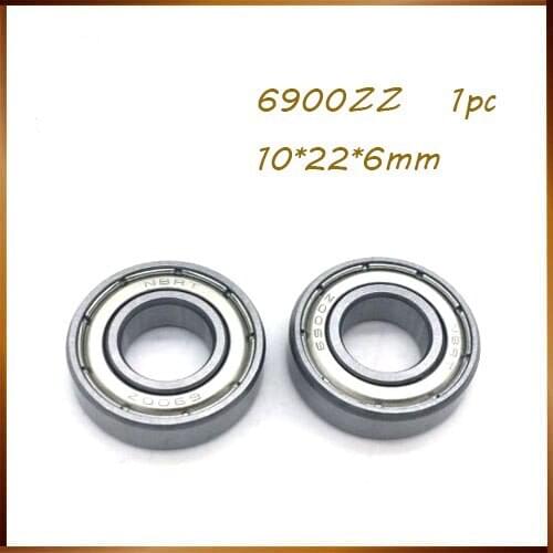 1PC 6900ZZ Deep Groove Ball Bearing Miniature bearings Inner Diameter Shafts 10mm Outer Diameter 22mm