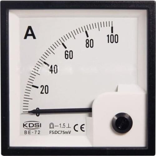 CALT Be-72 DC75mV100A pointer DC ammeter CE certification new condition