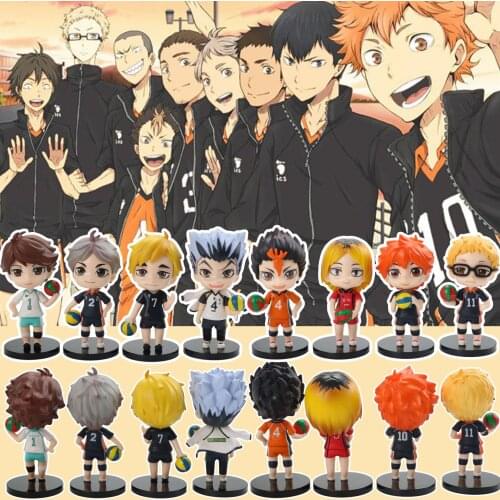Haikyuu Anime Figure Toys Hinata Shoyo Tobio Kenma Tooru Yuu Kei Model Nekoma Action Figma Sport Doll Juguetes Random 1pcs