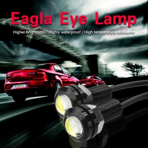 10Pcs 3000K Waterproof Eagle Eye LED Reverse Backup Light DRL Daytime Running Signal Bulb Fog Lamp For Car Motorcycle White 12V