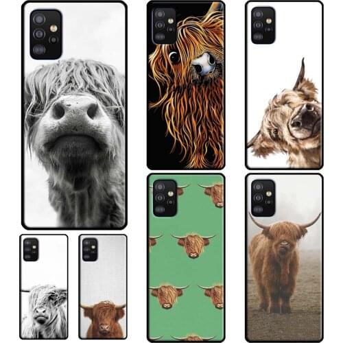 Highland Cows Case For Samsung A51 A71 A41 A31 A11 A21S A20e A21S A10 A20S A40 A50 A70 A12 A32 A52 A72