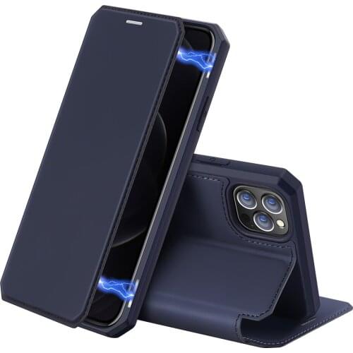 For iphone 12 Pro IOS 12 Pro DUX DUCIS Skin X Series Leather Wallet Case Flip Case Magnetic Closure Super Fashion Top PU+TPU