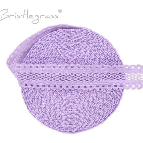 BRISTLEGRASS 5 Yard 5/8" 15mm Picot Loop Frilly Mesh Lace Trim Elastics Spandex Bands Hair Tie Headband Tutu Dress Sewing Crafts