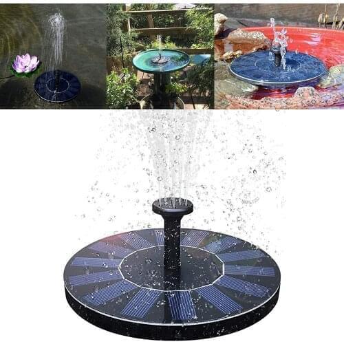 Solar Fountain Watering kit Power Solar Pump Pool Pond Submersible Waterfall Floating Solar Panel Water Fountain For Garden 3
