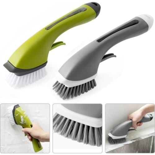 Kitchen Dish Cleaning Brush Set Soap Dispense Brush Long Handle Brush Home Washing Up Dish Brush Household Kitchen Wash Tools